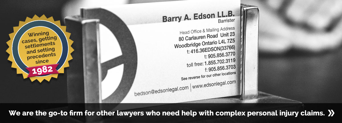 We are the go-to firm for other lawyers who need help with complex personal injury claims.